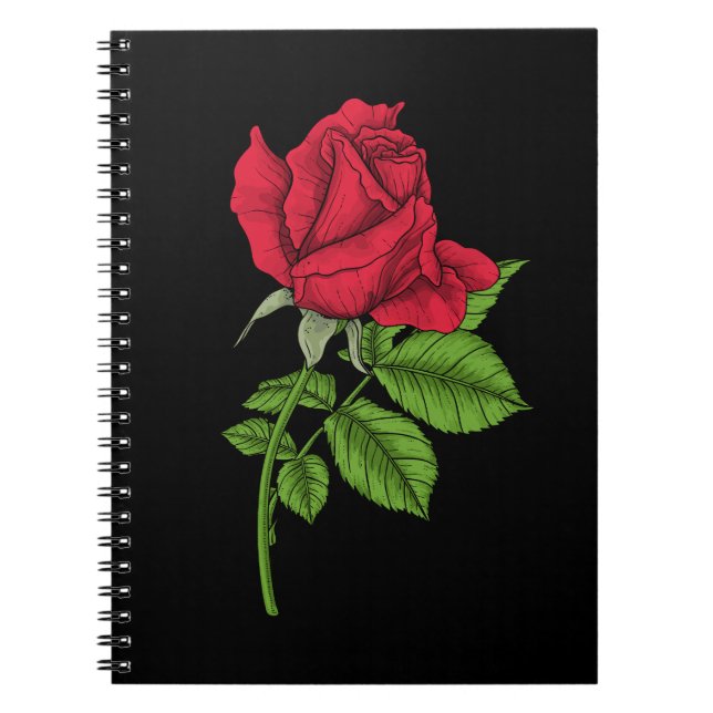 Red rose notebook (Front)