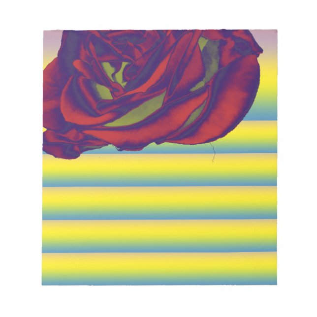 Red Rose Notepad (Front)