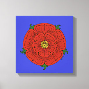 Red Rose of Lancaster Canvas Print