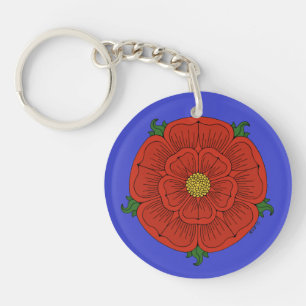 Red Rose of Lancaster Keychain