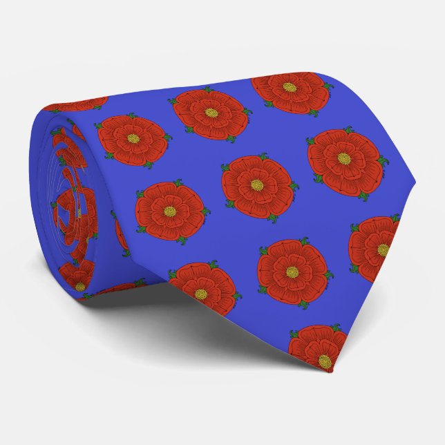 Red Rose of Lancaster Tie (Rolled)