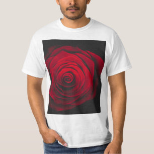 Red rose on black background vintage effect T-Shirt