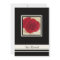 Red Rose on Cream Rose Petals Vow Renewal