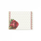 Red Rose on Lace Dots Background Post-It Notes