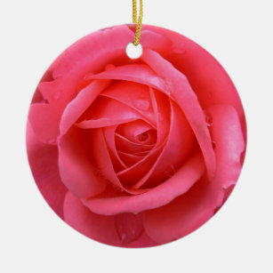 Red Rose Ornament Personalized Rose Decorations