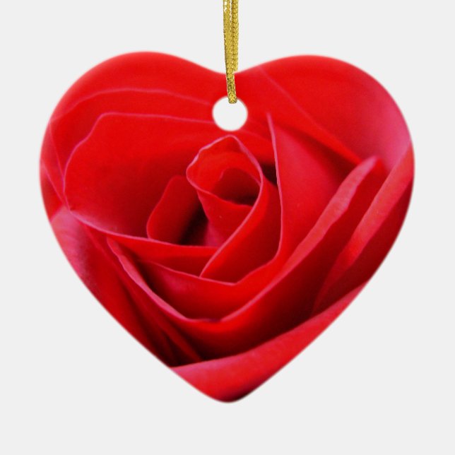 Red Rose Ornament Romantic Rose Decorations (Front)