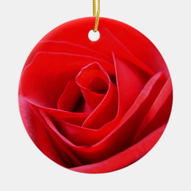 Red Rose Ornament Romantic Rose Decorations (Front)