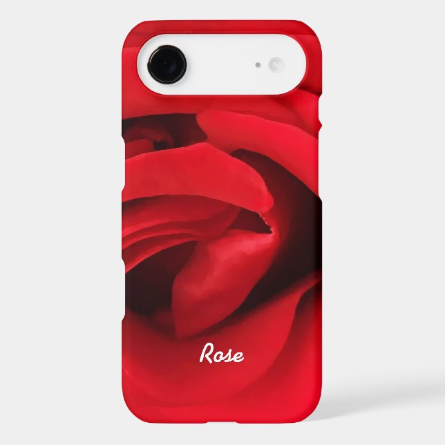 Red Rose Personalized Case-Mate iPhone Case (Back)