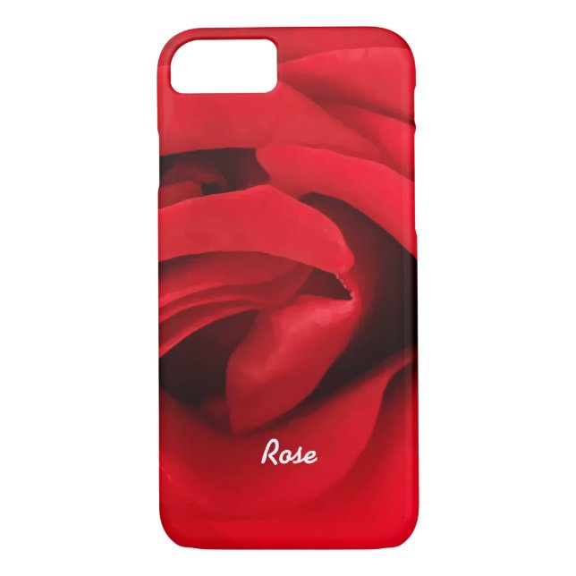 Red Rose Personalized Case-Mate iPhone Case (Back)