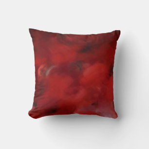 Red Rose Petals Painting Art 3 - Pillow
