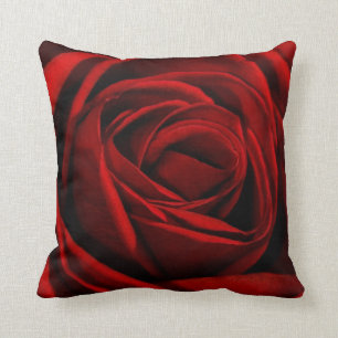 Red rose pillow