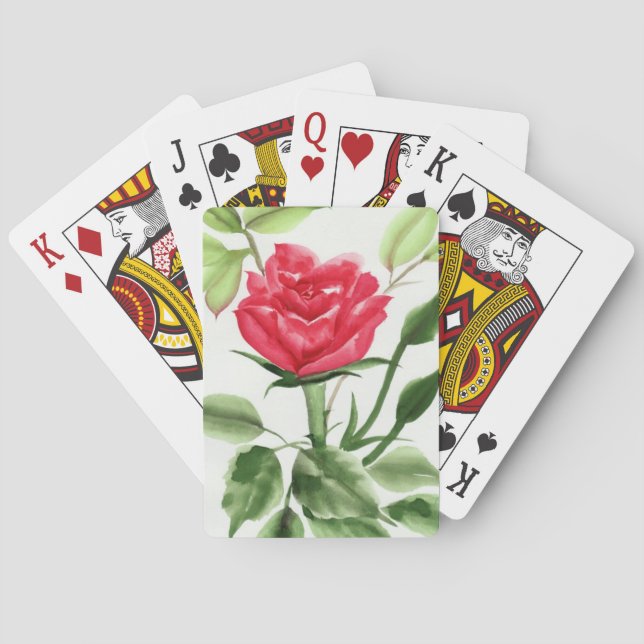 Red Rose Playing Cards (Back)