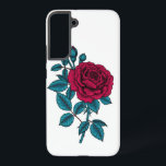 Red rose samsung galaxy case<br><div class="desc">vector drawing of a red rose branch.</div>