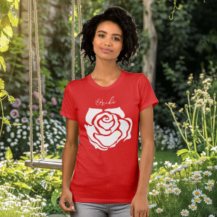 Red Rose Stagette Bachelorette  T-Shirt
