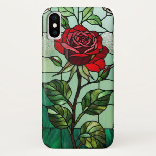 Red rose stained glass Case-Mate iPhone case