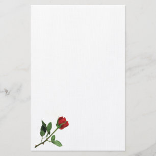 Red Rose Stationery