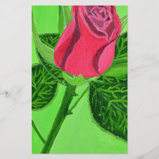 Red Rose Stationery (Front)