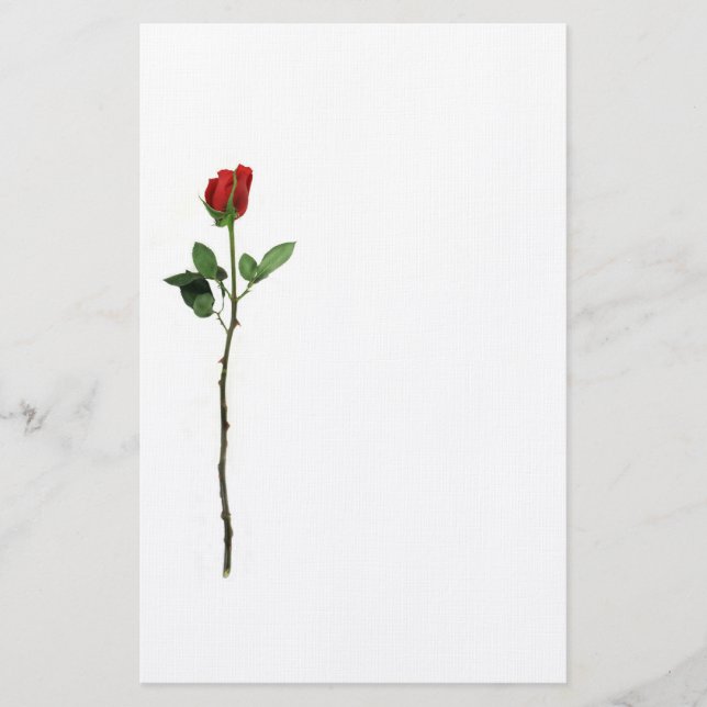Red Rose Stationery (Front)