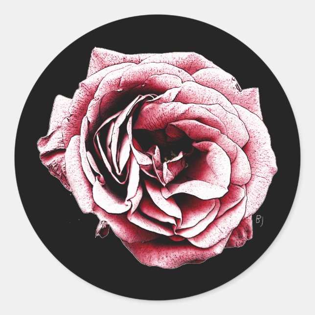 Red Rose - Sticker (Front)