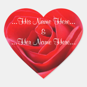 Red Rose Stickers Romantic Rose Wedding Stickers