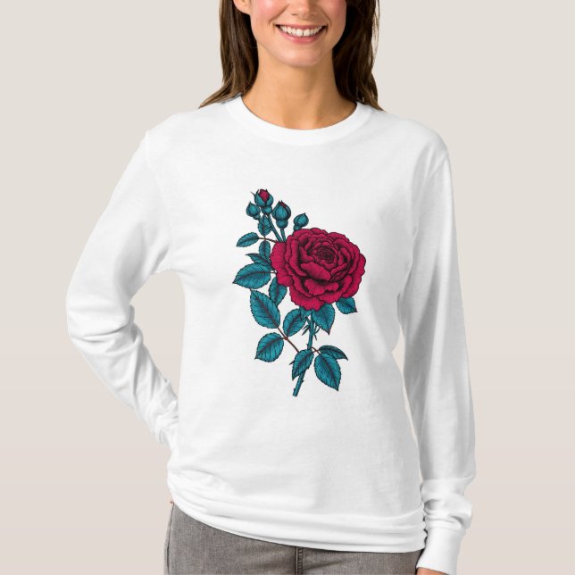Red rose T-Shirt (Front)
