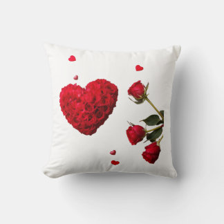Red Rose Throw Pillow