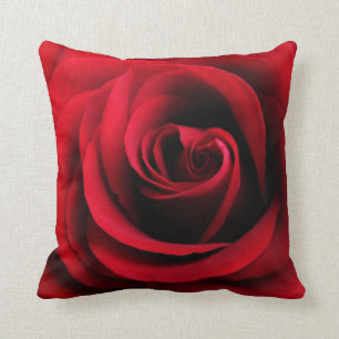 Red Rose Throw Pillow