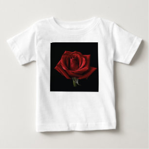 Red rose throw pillow baby T-Shirt