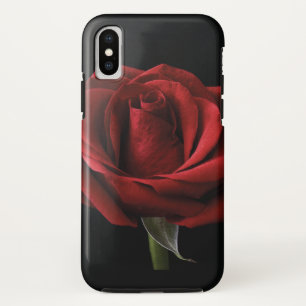 Red rose throw pillow iPhone XS case