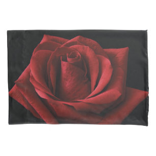 Red rose throw pillow pillowcase