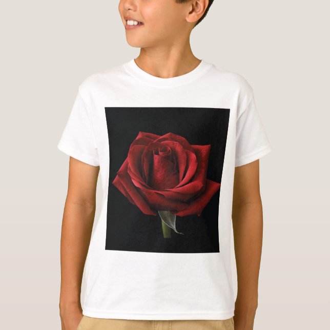 Red rose throw pillow T-Shirt (Front)