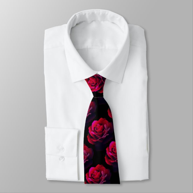 Red Rose Tie (Tied)