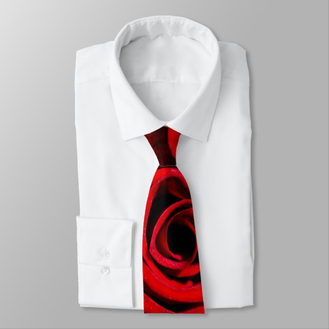 Red Rose Tie (Tied)