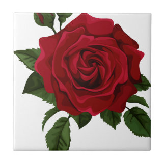 Red rose tile