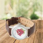 Red rose Timepiece for Her Watch<br><div class="desc">Timeless beauty meets thoughtful personalization with this elegant red rose wristwatch. Featuring a delicate rose design and a custom name on the dial, this watch makes a stunning gift for bridesmaids, birthdays, anniversaries, or Mother's Day.</div>