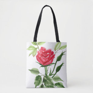 Red Rose Tote Bag