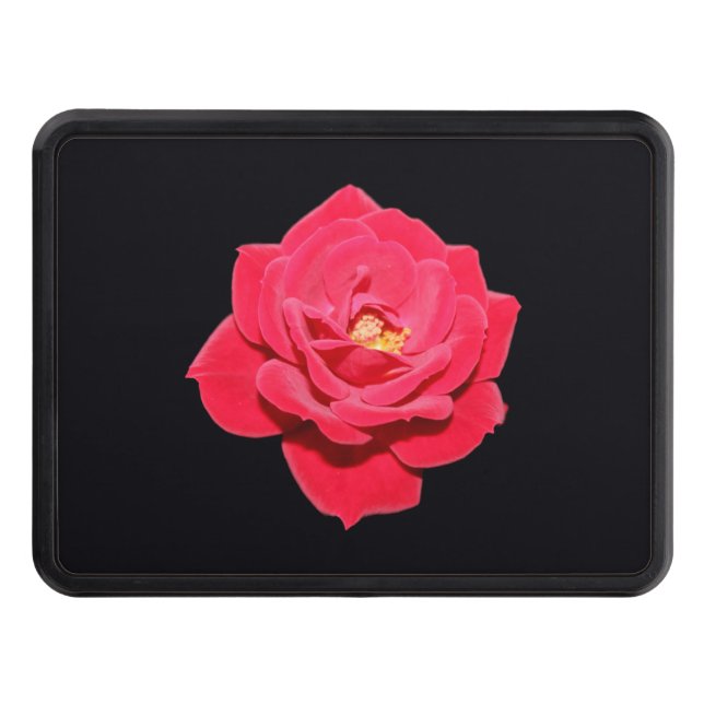 Red Rose Trailer Hitch Cover (Front)