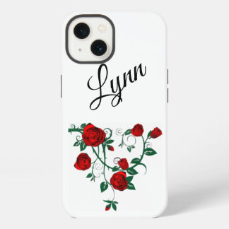 Red Rose Vine Apple iPhone 13, Tough 13 Case