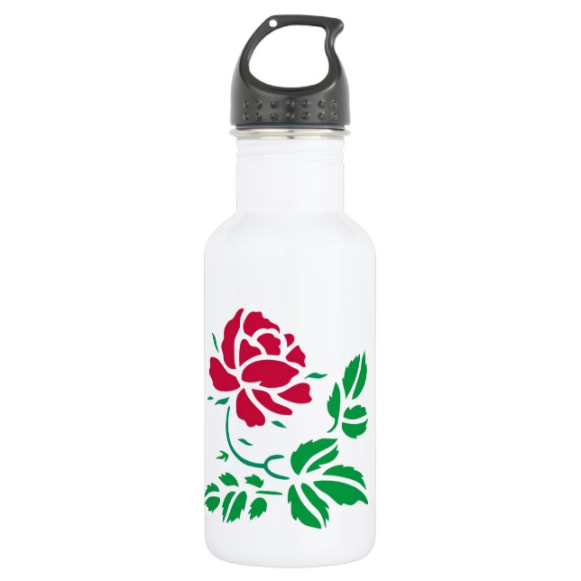 Red Rose Water Bottle (Front)