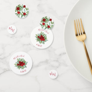 Red Rose Wedding Confetti
