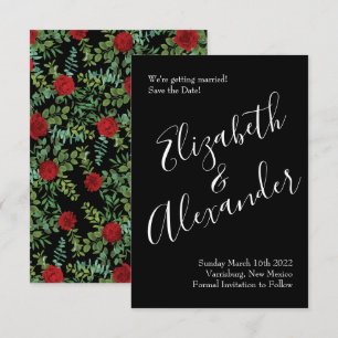 Red Rose Wedding Invitation