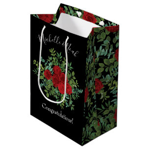 Red Rose Wedding Medium Gift Bag