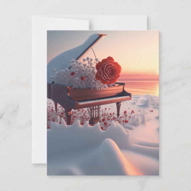 Red Rose Winter Grand Piano (Front)