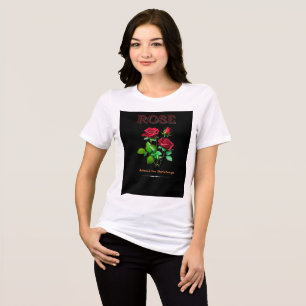 Red Rose Women’s T-Shirt – Believe in You Tri-Blend Shirt