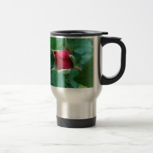 red rosebud travel mug