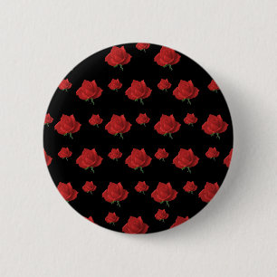 Red Roses 2 Inch Round Button