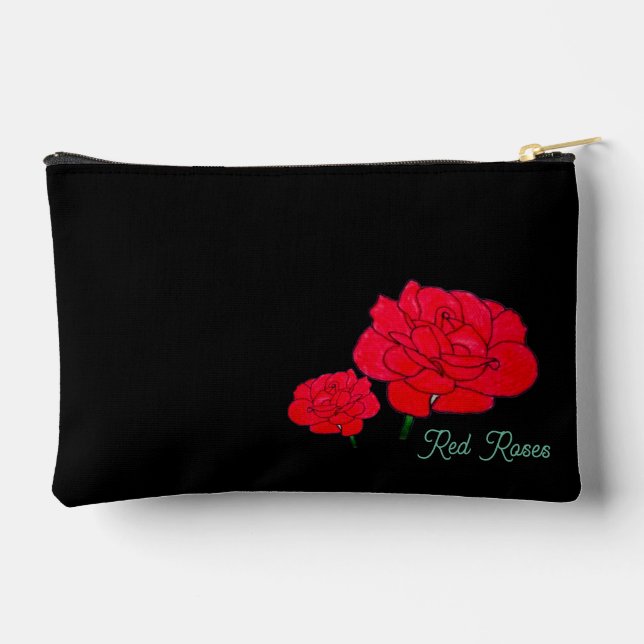 Red Roses  Accessory Pouch (Back)