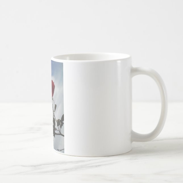 Red Roses Against a Bright Blue Sky Coffee Mug (Right)
