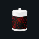 Red Roses Black Background<br><div class="desc">Image of red roses outlines on black background.
All digital drawing.</div>