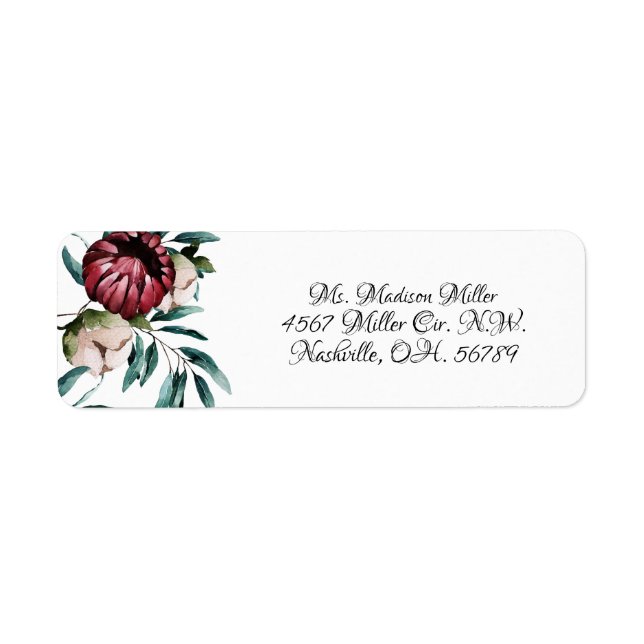Red Roses Black Background Elegant Script (Front)